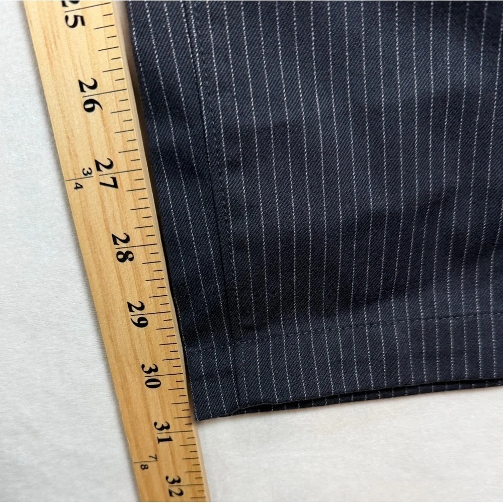 NWT 38W 32L Banana Republic Black Chalk Pinstripe Dress Pants